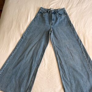 Zara Flare Jeans in Light Blue